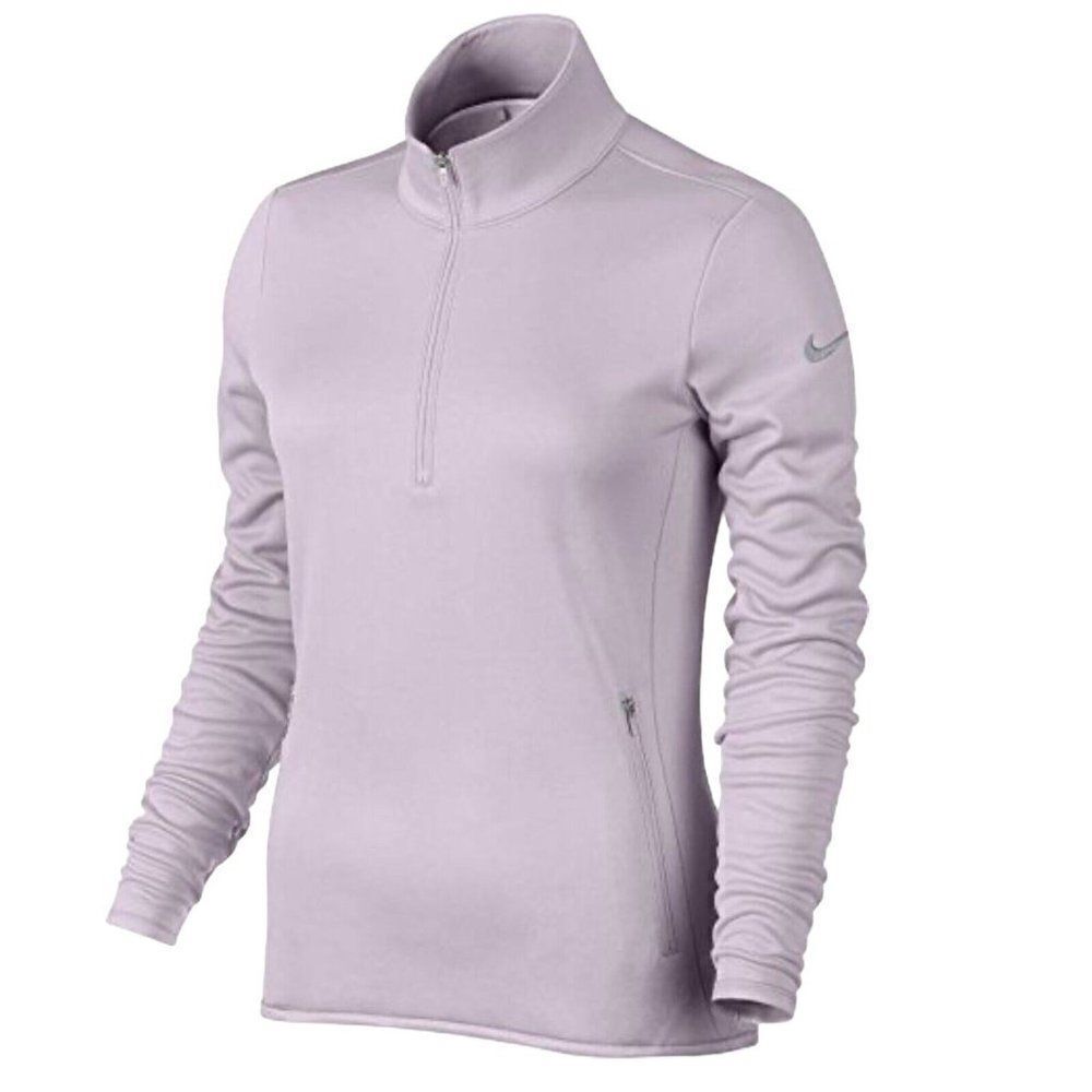 Nike Pullover Women's XL Purple Golf Therma Fit 1/2 Zip 685282 530 Long Sleeve